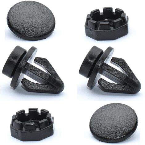 Lot de 2 Clip Fixation Plage Arriere, Clips de Tablette de Rechange 799161KA2A, Supports de Fixation de Bagages Arrière Compatible avec Nissan juke 2010-2014 (Noir)