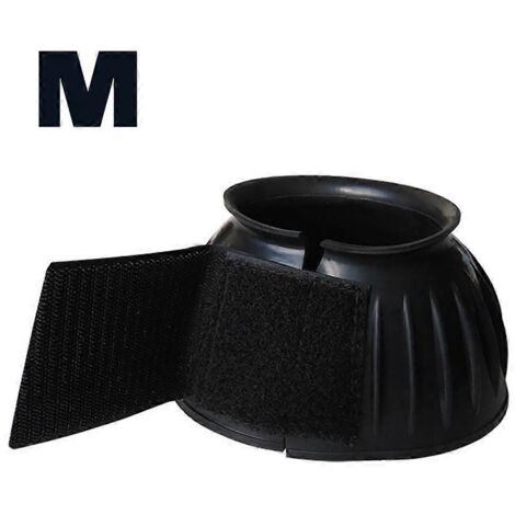 Lot de 2 cloches en caoutchouc pour chevaux, bottes souples pour équidés, taille M