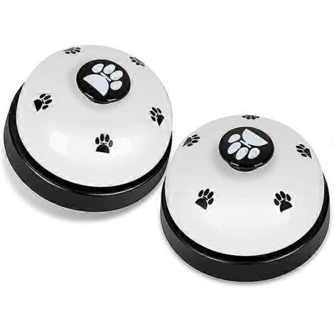 Lot de 2 clochettes pour chien : outil d’apprentissage de la propreté à la porte, sonnerie pour sortir, dispositif de communication, équipement d’entraînement à l’agilité canine, jouet interactif (bla