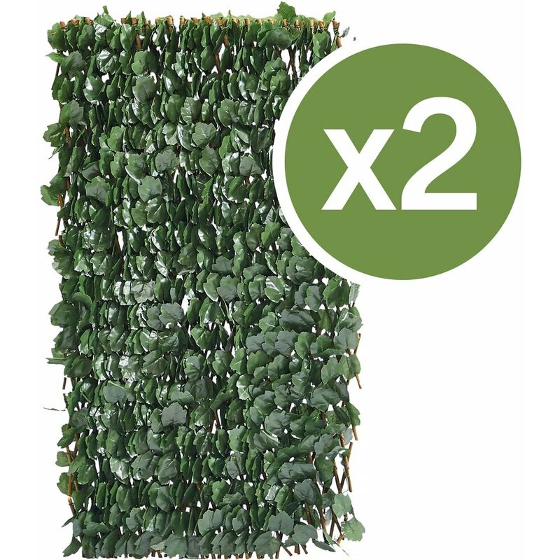 Habitat Et Jardin - Lot de 2 Clôtures en treillis de saule