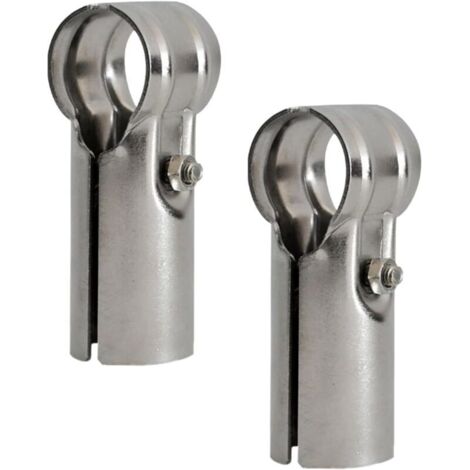 Lot de 2 colliers de serrage en T en acier inoxydable pour 32mm tuyaux, boulons et écrous inclus
