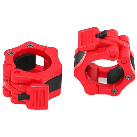 Lot de 2 colliers de serrage pour barre d'haltères de 50 mm pour la musculation et le fitness - Boucles de verrouillage sécurisées