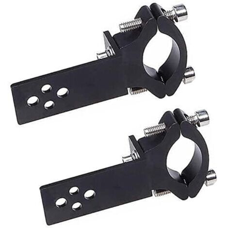 Lot de 2 colliers de serrage pour tube de fourche de moto - Installation horizontale/verticale - Montage de barre lumineuse LED - 22 mm-36 mm