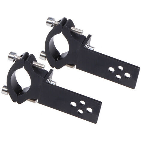 Lot de 2 colliers de serrage pour tube de fourche de moto - Installation horizontale/verticale - Montage de barre lumineuse LED - 22 mm-36 mm