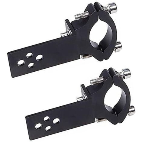 Lot de 2 colliers de serrage pour tube de fourche de moto - Installation horizontale/verticale - Montage de barre lumineuse LED - 22 mm-36 mm