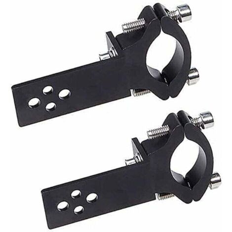 Lot de 2 colliers de serrage pour tube de fourche de moto - Installation horizontale/verticale - Montage de barre lumineuse LED - 22 mm-36 mm