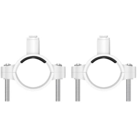 Lot de 2 colliers serrage 6,35 mm pour systèmes RO utilisés dans les applications filtre à eaux usées cuisine et connexions plomberie - 2pcs
