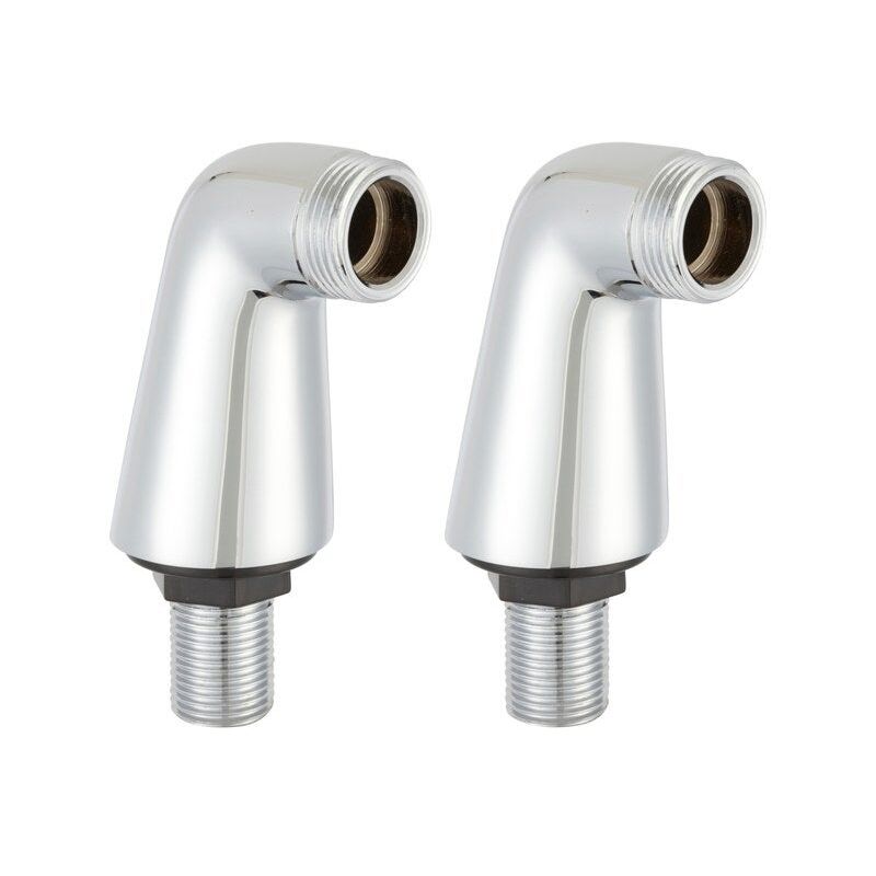 AUTRES Lot de 2 colonnettes luxe gris, mâle / mâle 15 x 21/20 x 27 mm, REGARDS INTERNATIONAL