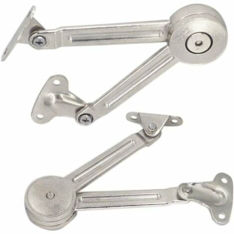 Lot de 2 compas à système d’amortissement pour abattants de portes relevables de placard de cuisine
