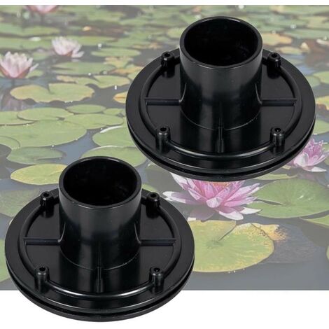 Lot de 2 Connecteurs Bàche VIS INOX Passe Paroi PVC 40mm Pour Bassin