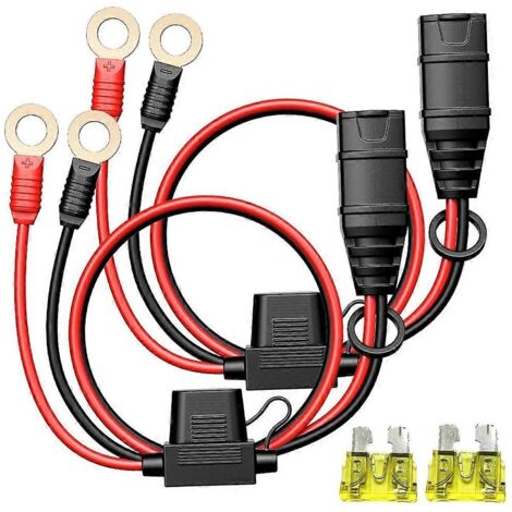 Lot de 2 connecteurs GC002 X-Connect pour chargeurs de batterie NOCO, cosses à œillet M6 XL, câble de charge d'entretien pour batteries intelligentes