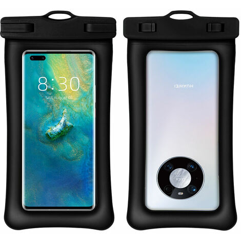 Lot de 2 coques étanches IPX8 pour téléphone portable, coque étanche universelle pour iPhone 13 Pro Max 12 11 Pro Max XR X XS SE 2020 8 Plus Samsung S21 S10 S9 Huawei P40 P20 Mate 40 Pro jusqu'à 7