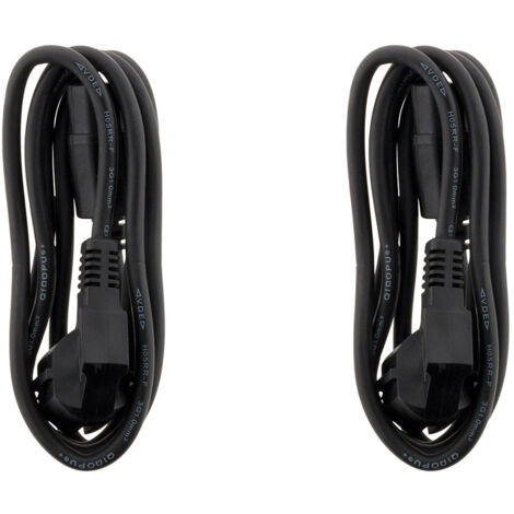 Lot de 2 cordons alimentation HO5RRF 3G1mm² classe 1 - Zenitech