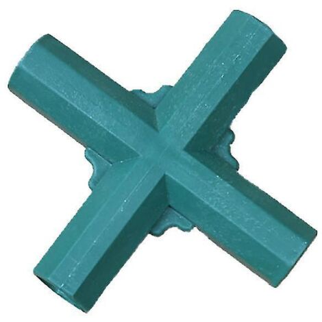 Lot de 2 coudes à 3 voies de 16 mm pour tuyaux PVC, connecteurs robustes pour structures de serres et mobilier, raccord en croix pour tentes.