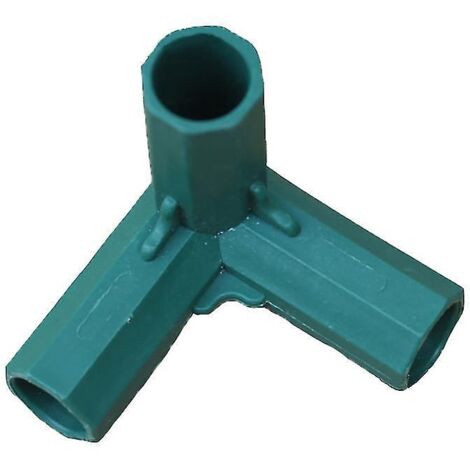 Lot de 2 coudes à 3 voies de 16 mm pour tuyaux PVC, raccord en T, connecteurs robustes pour structures de serres et mobilier, raccord de tente - té à angle droit