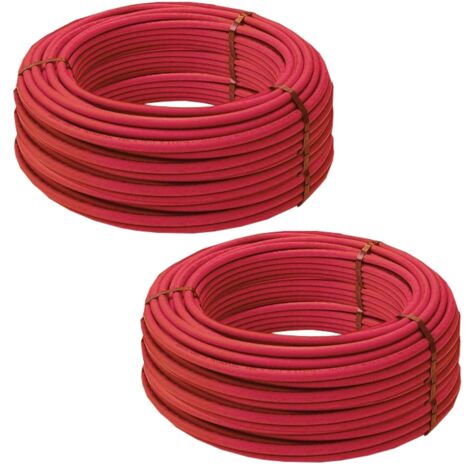 Lot de 2 couronnes de 240 mètres de Tube PER BAO nu Ø16 Rouge - Blansol Barbi