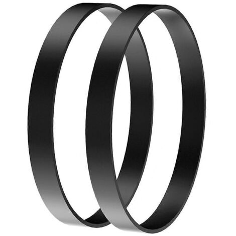 Lot de 2 courroies de rechange noires pour aspirateurs 7/9 pouces