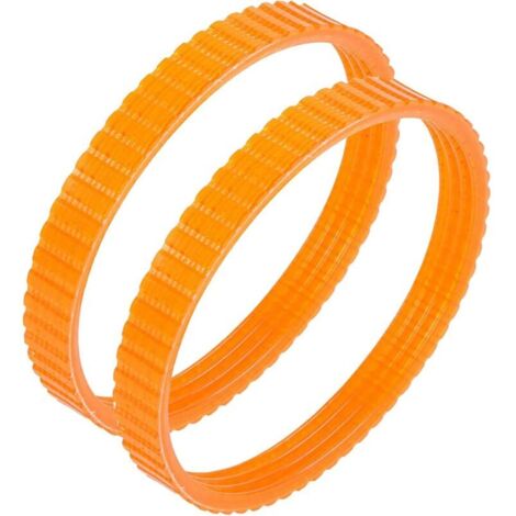 Lot de 2 courroies d'entraînement de rabot électrique 238 mm – Largeur 9,6 mm – Transmission douce et silencieuse – Pour bois dur - 1900B