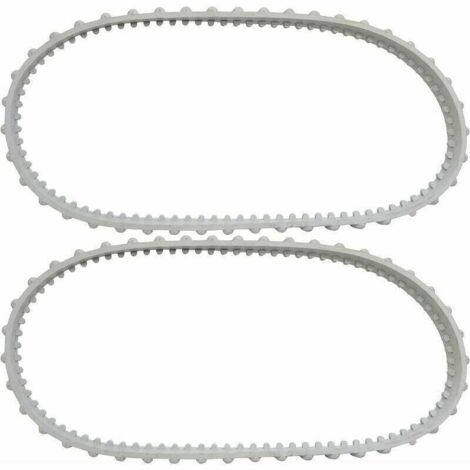 Lot de 2 courroies RCX23002 Aquavac Tiger Shark pour nettoyeur de piscine Hayward Aquavac Tiger Shark et ShakVac (longueur du rail 75 cm)