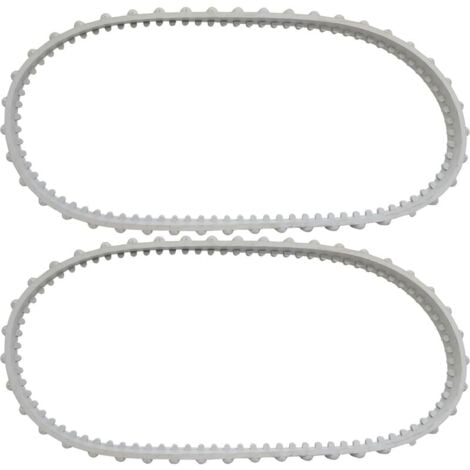 Lot de 2 courroies RCX23002 Aquavac Tiger Shark pour nettoyeur de piscine Hayward Aquavac Tiger Shark et ShakVac (longueur du rail 75 cm)-DPZO