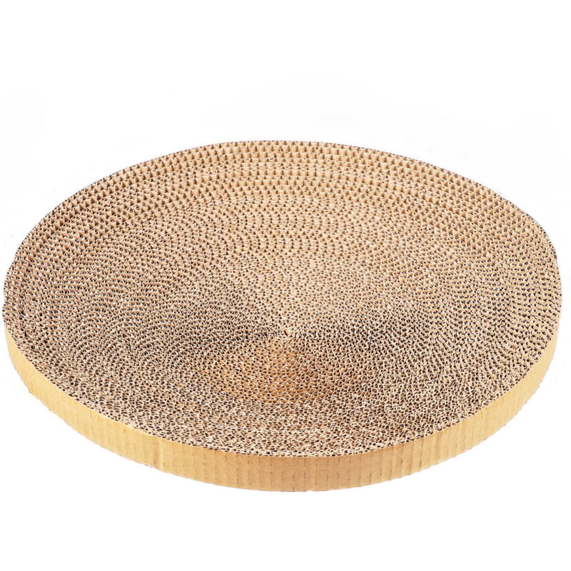 Lot de 2 coussinets de rechange pour grattoir à chat en carton ondulé recyclé résistant à l'usure