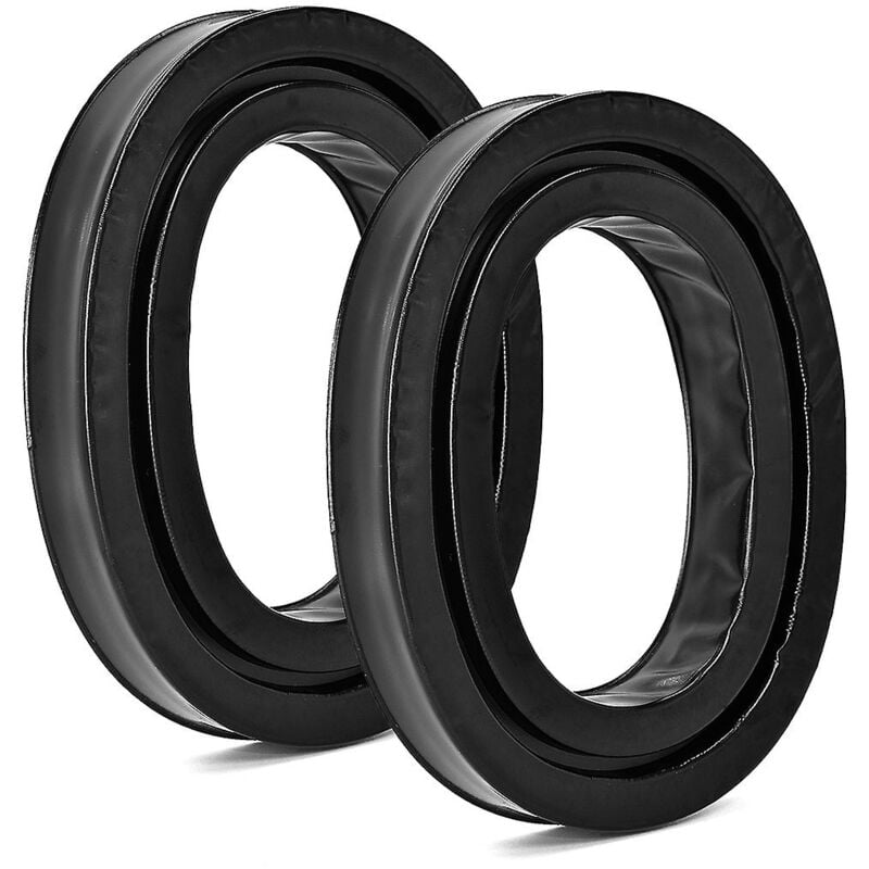 Lot de 2 coussinets d'oreille en gel de silicone pour casque d'écoute, protège-oreilles pour Worktunes