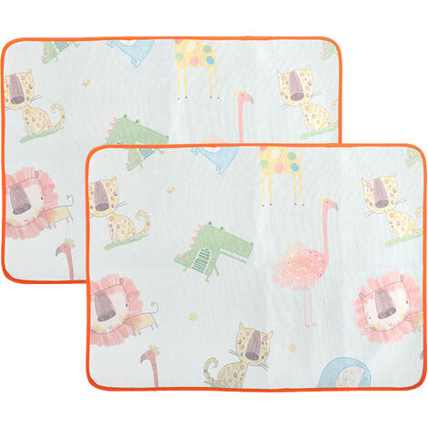 Lot de 2 coussinets pour pipi pour chien, tapis antidérapants pour chien avec une grande absorption d'urine, coussinets réutilisables pour chiot pour la mise bas, le pot, la formation