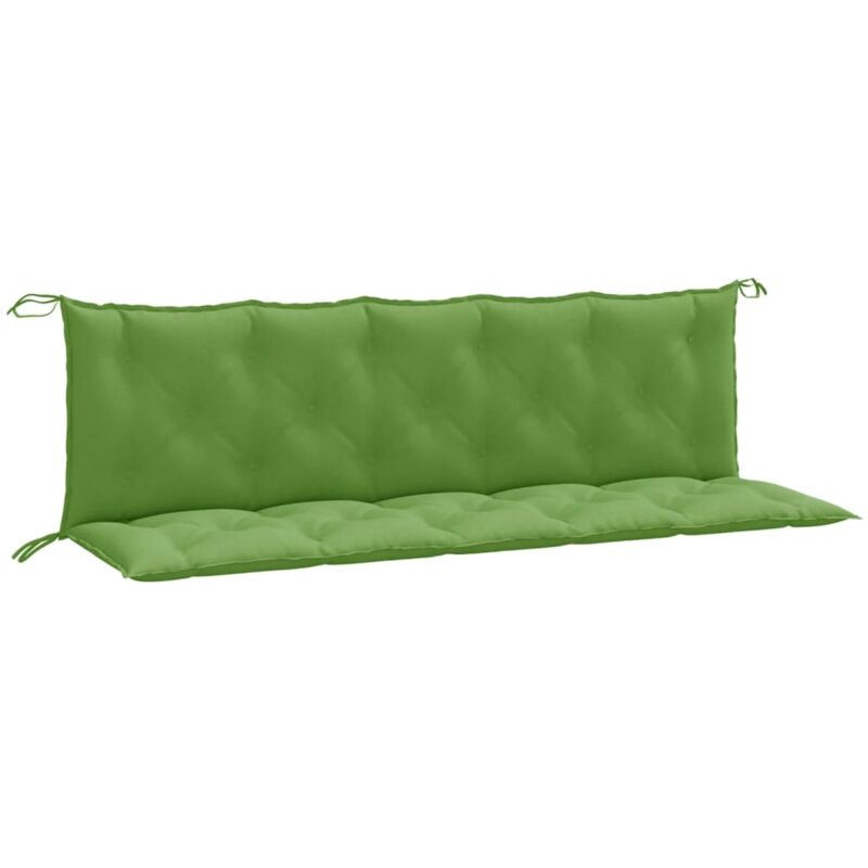 Vidaxl - Coussins de banc de jardin lot de 2 vert mélangé tissu