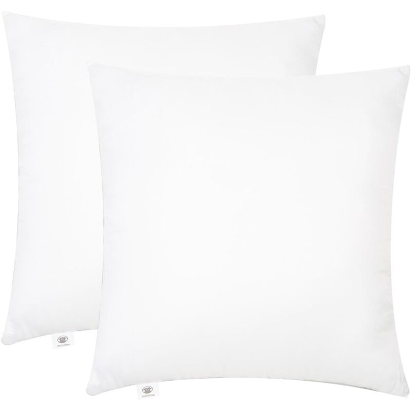 Lot de 2 Coussins de Garnissage 40 x 40 cm, Coussin à Recouvrir, Oreillers Intérieur, Rembourrage Coussins