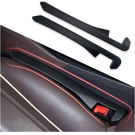 Lot de 2 coussins de remplissage pour sièges auto – Pour téléphone, clés, portefeuille – Universels pour voiture, camion, SUV, accessoires d'intérieur (noir/2 pièces)