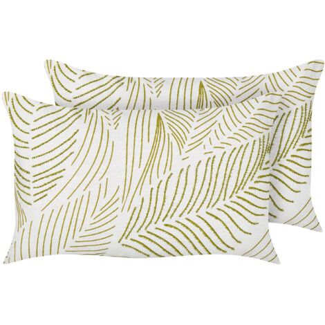 Lot De 2 Coussins Décoratifs Pour Chambre D'Enfant - Motif Floral Jaune Vert Ou Rose Blanc, Confortables Et Doux