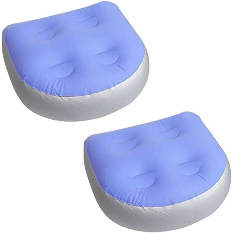 Lot de 2 coussins gonflables gonflables pour spa,et piscines avec 4 ventouses