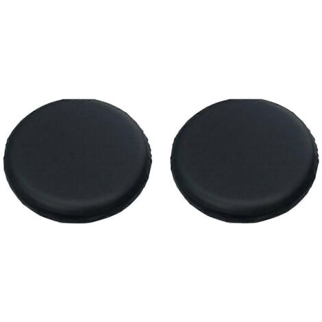 Lot de 2 coussins pour tabouret de bar de 28 à 33 cm, imperméables, noirs.