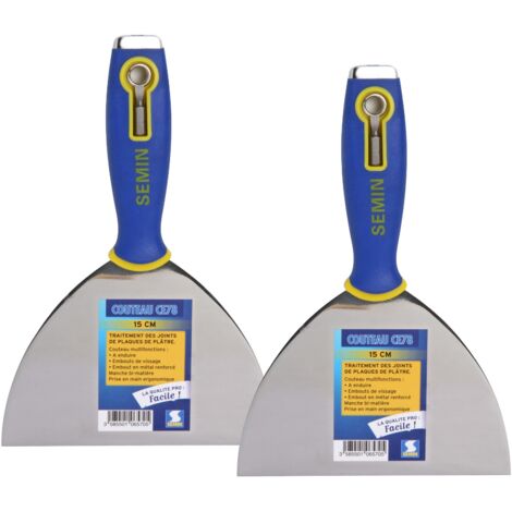 Lot de 2 couteaux à enduire multifonctions Semin CE 78 -15 cm