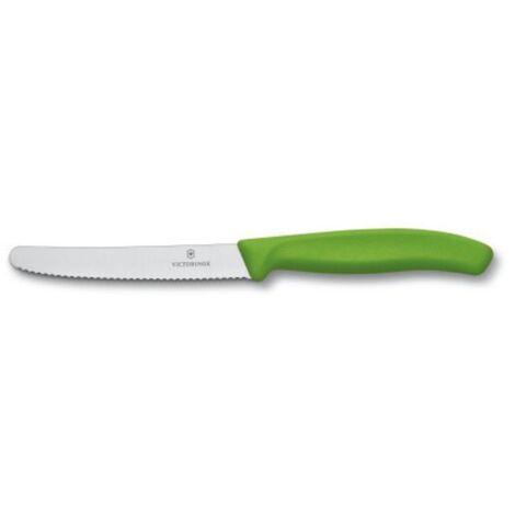 Lot De 2 Couteaux De Table Ou à Tomate 10 Cm Vert - Swissclassic - Victorinox