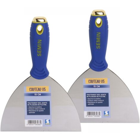 Lot de 2 couteaux US à enduire Semin - 15 cm