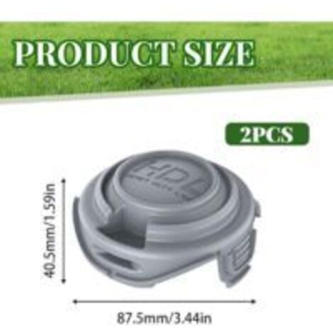 Lot de 2 couvercles de bobine de coupe-bordure Black & Decker, pour coupe-bordure Black & Decker STC5433 STC5433PC 90588530
