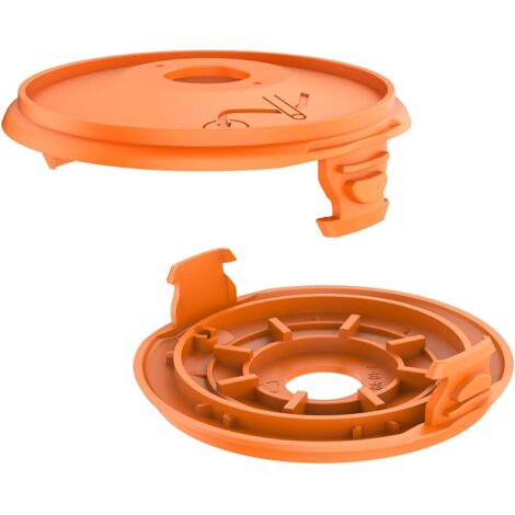 Lot de 2 couvercles de bobine de débroussailleuse, compatibles avec Gardena 5344-20, pour Gardena EasyCut ComfortCut PowerCut SmallCut Rasentrimmer