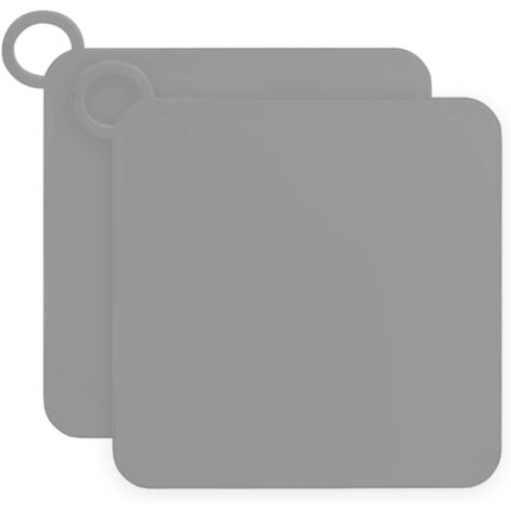Lot de 2 couvercles de vidange de douche en silicone gris désodorisant pour salle de bain et cuisine - Bloque les mauvaises odeurs (15 cm)
