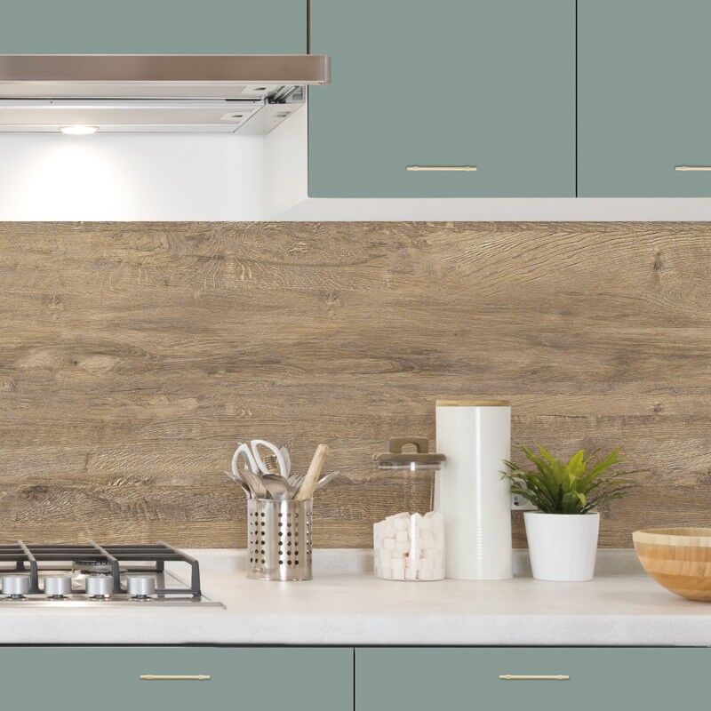 Lot de 2 crédences alu L120xH 45cm Effet Bois 99deco