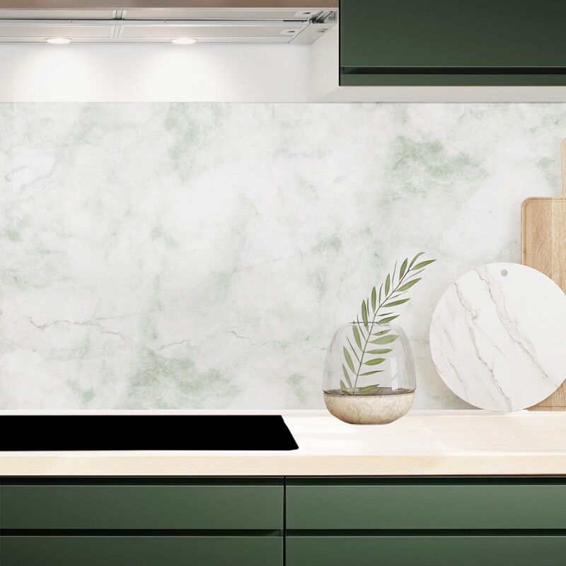 Lot de 2 crédences alu L120xH 50cm Marbre Vert 99deco