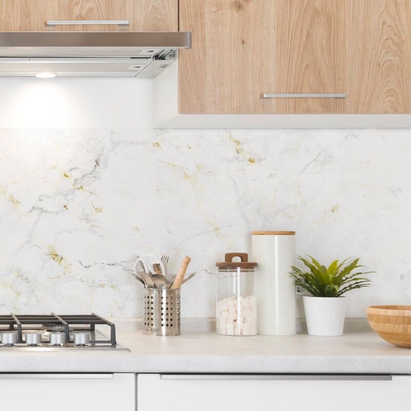 Lot de 2 crédences alu L120xH 50cm Marbre Doré 99deco