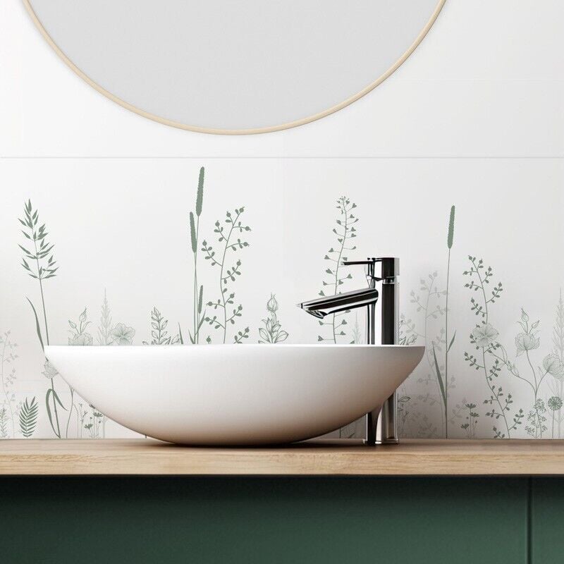 99déco - Lot de 2 Crédences pvc 3 mm Végétal Vert - 99deco - L70xH30cm Ep.3 mm