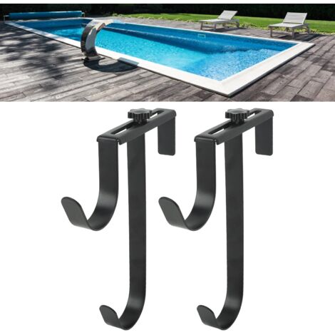 Lot de 2 Crochets Ajustables pour Barrières et Clôtures de Piscine Supports de Tuyau et Accessoires de Sécurité-AUTRES