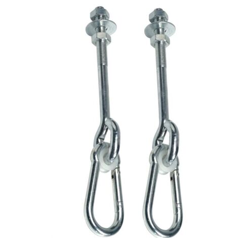 Lot de 2 crochets crochet de Plafond, Crochets de Suspension, Vis de Fixation pour Balanoire, Bton Bois Ensembles, Yoga, Hamac, Chaise Accrochante