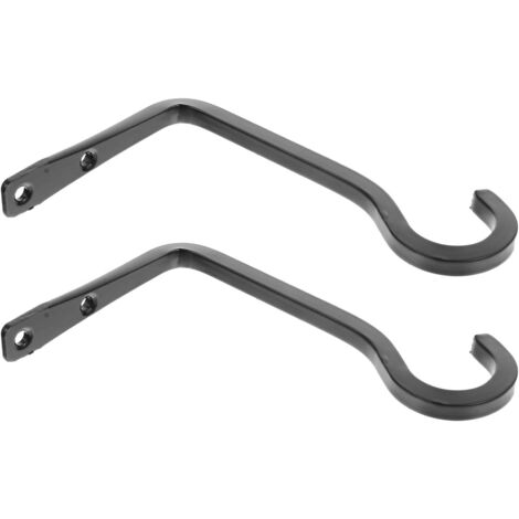 Lot de 2 crochets métalliques pour plantes, supports muraux pour extérieur