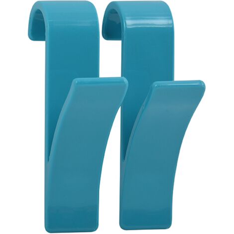 Lot de 2 crochets pour sèche serviettes Bleu MSV