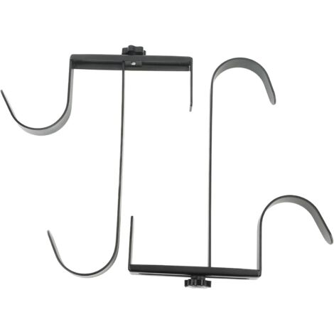 Lot de 2 Crochets Suspension Réglables en Fer pour Poteaux Piscine, écumoire, Brosses Télescopiques, Aspirateurs avec Conception Durable -