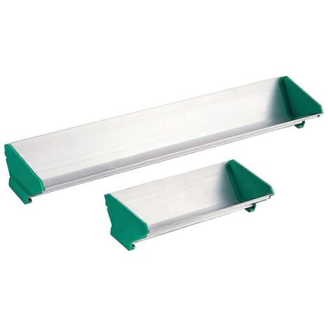 Lot de 2 cuillères à émulsion en aluminium à double bord (6 et 16 pouces), couleur argent.