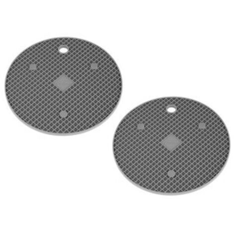 LOT DE 2 DESSOUS DE PLAT MAGNÉTIQUES 2 PIÈCES INOX